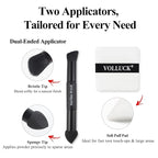 VOLLUCK Root Touch up Powder, Long-lasting Gray Hair Cover up Powder for All Hair Types, Waterproof for Women and Men (Dark-Blonde, 0.42 0unce)
