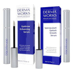 ADVANCED BROW & LASH SERUM SET - Eyelash Growth Serum + Eyebrow Growth Enhancer - Hormone-free Peptide Formula for Longer Natural Lashes & Fuller Eyebrows - Sérum de Pestañas y Cejas by DERMAWORKS