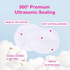 2000 PCS Ultra Soft Cotton Rounds, White, Double-Layered, Hypoallergenic, Lint-Free, 20 Pack with 100 Count Each, Premium Facial Cleansing Pads for Makeup Removal