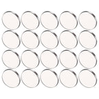 20pcs Metal Makeup Eyeshadow Jars Pan Palettes Tin Lipstick Foundation Single Holder Watercolor Eye Tray Steel Round Blush Pans Magnetic Cosmetic Plate Empty Pigment for