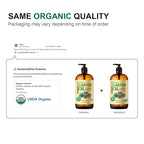 EWG Verified Castor Oil Glass Bottle 32 fl oz (with Pump) 100% Pure Castor Oil for Skin Face Hair, Cold Press, Hexane Free, Unrefined Caster oil for Pack Wrap Deep Nourish Body