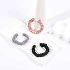 Hair Ties Silk Satin Scrunchies - Small Mini Thin Elestics Ponytail Holder Hair Bands Skinny Scrunchy For Thick Curl Hair No Crease Hair Ties Soft Accessories No Hurt Your Hair for Women and Girls (Basic color)