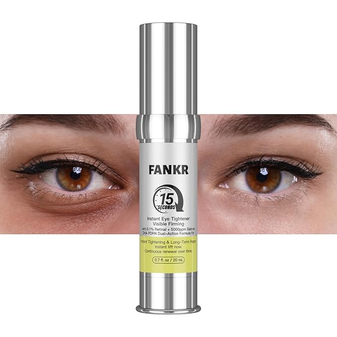 15-Second Instant Eye Lift Cream with Sodium DNA & 0.1% Retinal | Rapid Tightening for Eye Bags & Fine Lines | Dual-Action Firming + Long-Term Repair | Caffeine, Peptides & Collagen Complex | 0.7fl oz