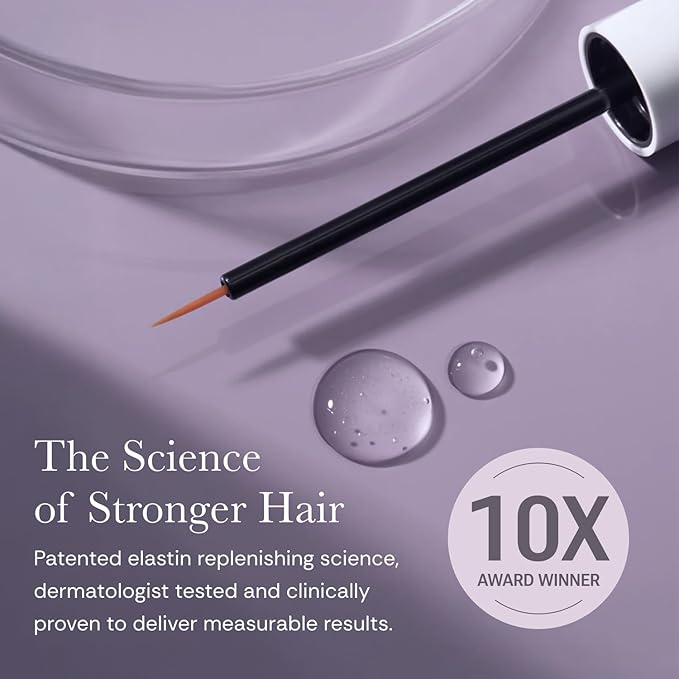 NULASTIN Follicle Fortifying Lash Serum - Clinically Tested Eyelash Enhancing Serum - Nourishes & Repairs to Promote Longer-Looking Lashes - Enriched with Hair-Strengthening Ingredients (2 Count)