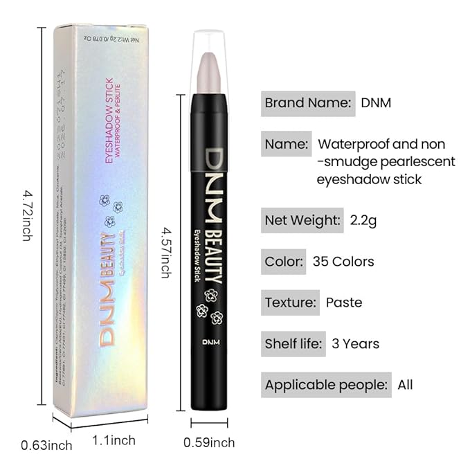 evpct 2Pcs Cream Eye Shadow Brightener Sticks Set for Eyes, Caramel Matte Pencil Eye shadow Applicator Stick Pen Palette Makeup Waterproof sombras en crema para ojos 19 + 22