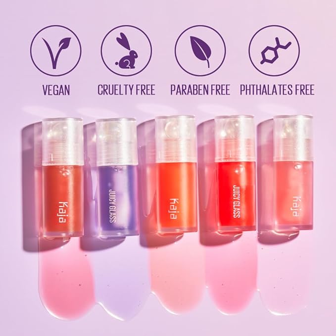 Kaja Lip Plumping - Juicy Glass 06 Apple Cider | Hydrating, Feel Plumped and Lightweight with Vitamin Tree Fruit Oil, Vegan, Cruelty-Free, Clear Tint Stain Shine Gloss Plumper, Long Lasting