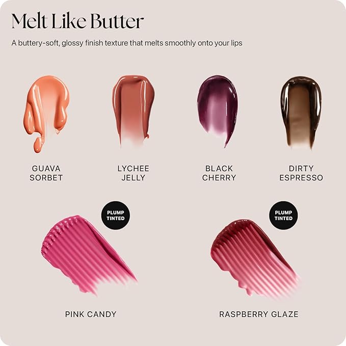 Nature Republic Honey Melting Lip Butter Balm – Moisturizing Tinted Balm with Peptides, for Sheer & Glossy, Smooth & Soft Lips, Stocking Stuffers (BLACK CHERRY)