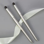 Small Goat Hair Eye Shadow Brush - Blending Brush for Eyeshadow, Nose Contour & More. Gold, E204M