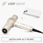 ELLA BELLA® Professional Ionic Hair Dryer with Diffuser • Negative Ion Blow Dryer • Suitable All Hair Types • Intelligent Heat Control & Rapid Drying Speeds • Lightweight Design • Low Noise Technology