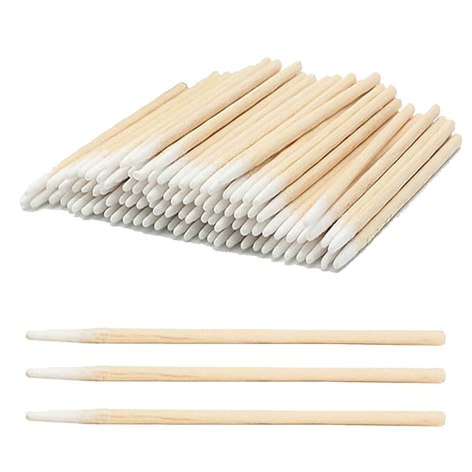 2000 pcs 4 Inch Pointed Cotton Swabs Precision Microblading Cotton Tipped