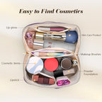 Personalized Initial Makeup Bag, Valentine's Day Gifts for Girls,Preppy Bag Cosmetic Travel Bag Women,Travel Toiletry Organizer,Large Capacity Corduroy Stuff Bag,Cute Cosmetic Pouch Skincare Bag