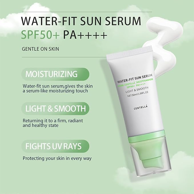 𝐶𝑒𝑛𝑡𝑒𝑙𝑙á Sunscreen SPF50 PA++++, 50ML Madagascar Face Sun Screen Long-Lasting Protection (1 PCS)