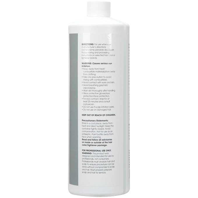 ForPro Expert 40 Volume Crème Developer for Hair Lightening, Gray Coverage & Color Deposit with Maximum Lift, 32 Fl Oz