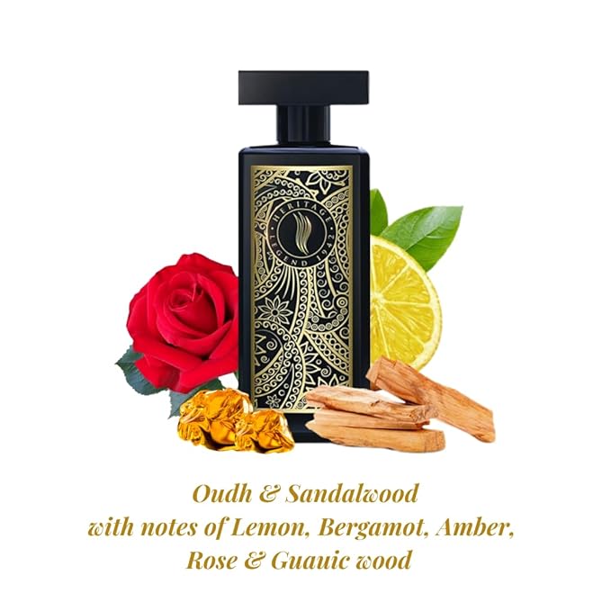 Luxe Perfumes by Amitabh Bachchan | Heritage Black Long Lasting Perfume For Men & Women | Cologne - Woody Fragrance | Birthday Anniversary Husband Wife Gifts | Everyday Essentials | 100Ml