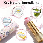 Tinted Lip Balm with Colorful Serum Core, CATKIN Cute 2-in-1 Pink Lip Balm Gloss, Moisturizing with Jojoba Oil Hyaluronic acid, Citrus Tea Flavor, Trendy Lip Care for Women & Girls - C02 Pink