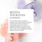 OFIR Bloom Serum Illuminating Gel | Under Eye Brightener Dark Circles Treatment | Lifting Formula With Hyaluronic Acid | Vegan Cruelty Paraben Free Skincare | Hydrating Moisturizer | Peony 1 Fl Oz