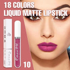 evpct 1Pcs Violet Pink Liquid Matte Lipstick Lipgloss Set for Women, labiales mate 24 horas originales matte larga duracion 24 Hour Lipstick Lip Stains Long Lasting Waterproof 24, 10#