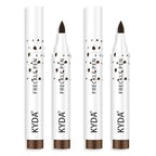 KYDA 2 Pcs Freckle Makeup Pen, Natural Lifelike Freckle Makeup Magic Color, Waterproof Longlasting Soft Dot Sopt Pen, for Natural Effortless Sunkissed-Dark Brown