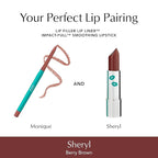 Thrive Causemetics Impact-FULL Smoothing Lipstick, Moisturizing Lip Makeup Essential with Vitamin E, Lightweight Creamy Lipstick for Women, Long Lasting, Vegan, Shade Sheryl (Berry Brown)