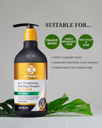 Dr's Formula Root Strengthening Refreshing Shampoo for Oily Scalp Hydrate and Rescue Brittle Fragile Hair Scalp Care Volume Thinning Hair 20.46 Fl Oz.