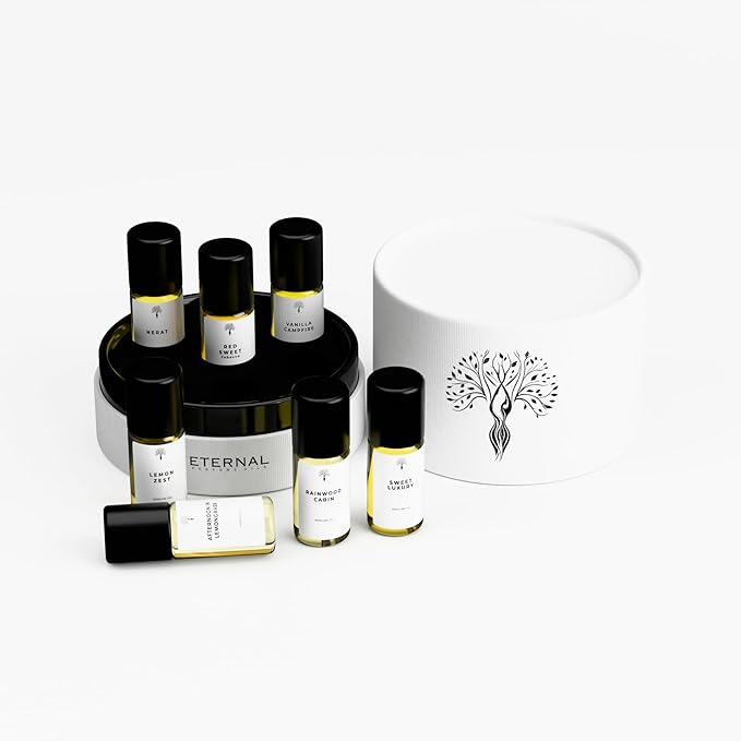 Eternal perfume Oils Travel Size perfumes for women Mini Mist Gift Set 7 Piece Collection perfume for men unisex Long Lasting perfumes set for womens 7 x 3 ml/0.17 FL Oz Gift Set for Women