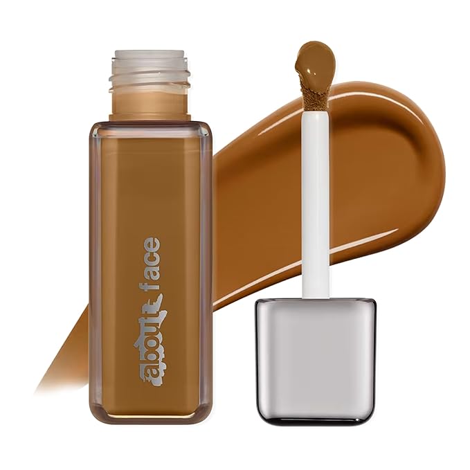 about-face THE PERFORMER Skin-Focused Foundation D1Olive – Medium Coverage, Long-Wear, Breathable & Buildable Base – Clean, Vegan, Hydrating Formula with Blue Agave & Chlorella – 1.08oz