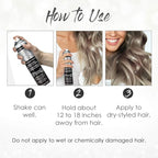 Jerome Russell Temporary Hair and Body Glitter Color Spray, Travel Spray, Lightweight, Adds Sparkly Shimmery Glow, Perfect to use On Hair, Skin, or Clothing, 2.2 oz - Multi-Color x 3 Pack