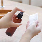 24 Pack 2oz Amber Plastic Spray Bottles For Essential Oils, Perfumes, Cosmetics, Alcohol, Fine Mist Spray Bottle, Mini Travel Bottle, Small Refillable Liquid Containers