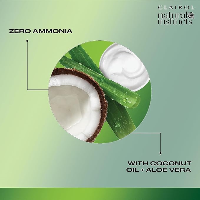 Clairol Natural Instincts 4 Dark Brown, Demi-Permanent Hair Dye & Root Touch-Up Bundle