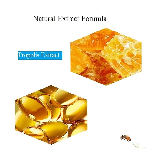 4 PCS Bee Lip Balm Honey Pot,Propolis Lip Mask Moisturizing Moisture Nourishing Dry & Chapped,Care and Reduces Lines, Exfoliating (Honey)