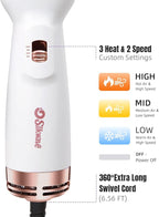 Hair Dryer Brush Blow Dryer Brush 4 in 1, 2 Inch Hot Air Brush for Hair Drying & Styling | Ionic Oval Barrel for Smooth, Frizz-Free Volume Blowout, Dual Voltage Lightweight Travel Hair Dryer Brush