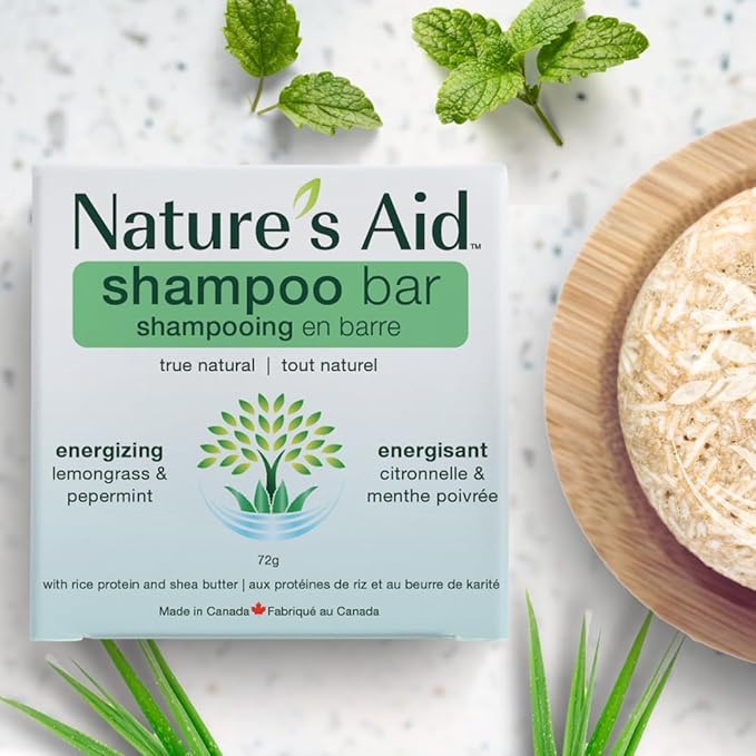 Natures Aid Volumizing Natural Rice Water Shampoo (Lemongrass Peppermint)
