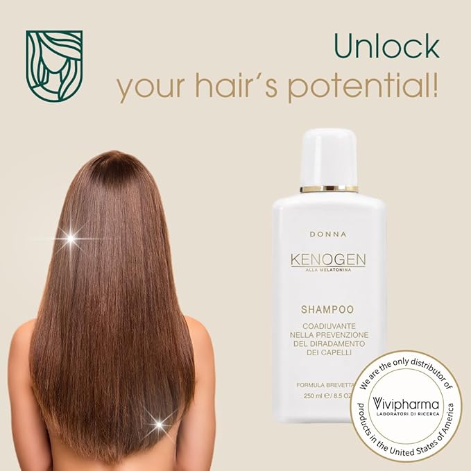 Kenogen Women’s Hair Growth Shampoo – Thickening & Volumizing for Thinning Hair – Boosts Regrowth with Melatonin – Vegan, Sulfate-Free, Cruelty-Free, DHT Blocker, Hair Loss Treatment