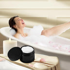 24 Pack 8 Oz Plastic Containers with black Lids, Empty BPA Free and Refillable Cosmetic Jars Travel Containers for Creams, Lotion, Bath Salts, Sugar Scrub, Slime, Lip Scrub, Makeup