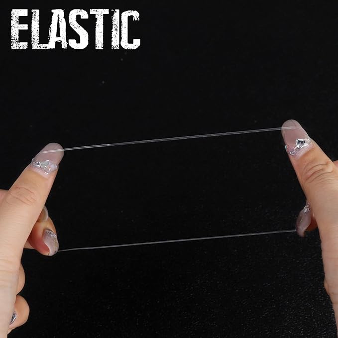 Teenitor Clear Hair Elastics, Clear Elastics Rubber Bands for Hair Ties, 300pcs