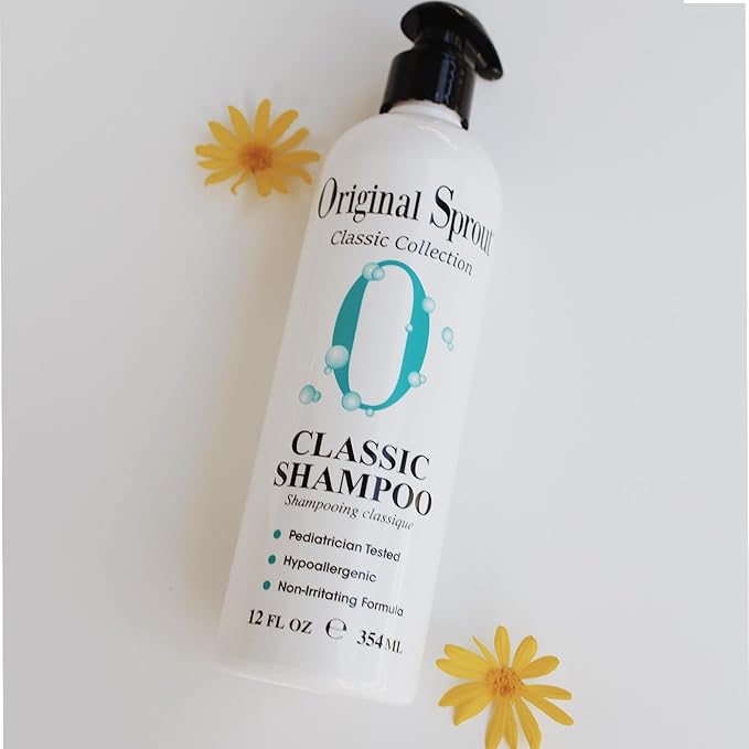 Original Sprout Classic Shampoo for All Hair Types, Sulfate Free and Vegan Shampoo, 12 oz. Bottle