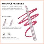 evpct Silky Lip Liner Pencil Retractable, Ruby Red Smooth Lip Liner Creamy Velvet Lipliner Long-Lasting for Korean Makeup Contouring Matte Lip High Pigmented Rich Colors Crayon Lipstick Pen 02