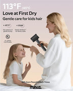 Professional Bi-Ionic Aromatic Hair Dryer- mera PRO -Fast Drying Salon Results Blowdryer w/Magnetic Diffuser & Aromatherapy Nozzle, One Button Safe Mode, cUL Certified, Lightweight for Travel