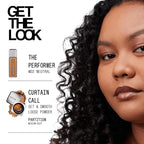 about-face THE PERFORMER Skin-Focused Foundation MD2Neutral – Medium Coverage, Long-Wear, Breathable & Buildable Base – Clean, Vegan, Hydrating Formula with Blue Agave & Chlorella – 1.08oz