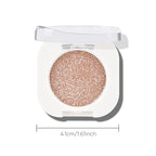 KYDA Single Glitter Eyeshadow, Champagne Glow Eyeshadow, Ultra-fine Lightweight Powder, Blendable Formula, Daily Glossy Eyes Makeup, Moonstone