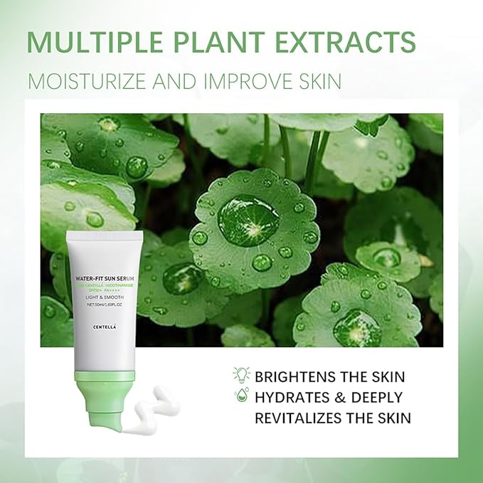 𝐶𝑒𝑛𝑡𝑒𝑙𝑙á Sunscreen SPF50 PA++++, 50ML Madagascar Face Sun Screen Long-Lasting Protection (2 PCS)