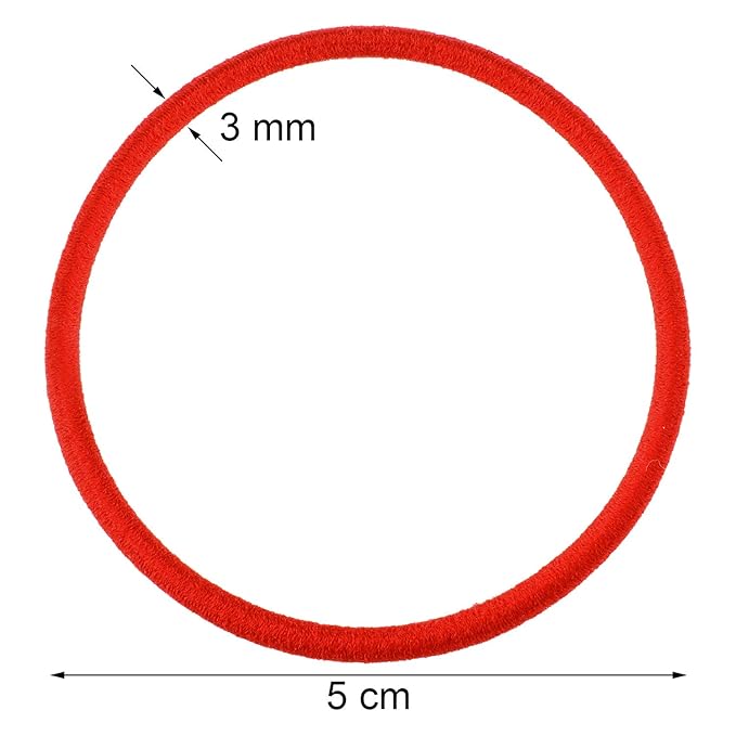 TecUnite 200 Pieces No Metal Hair Elastics Bulk Rubber Bands Hair Ties Ponytail Holders for Women(Multicolor)