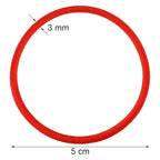 TecUnite 200 Pieces No Metal Hair Elastics Bulk Rubber Bands Hair Ties Ponytail Holders for Women(Multicolor)