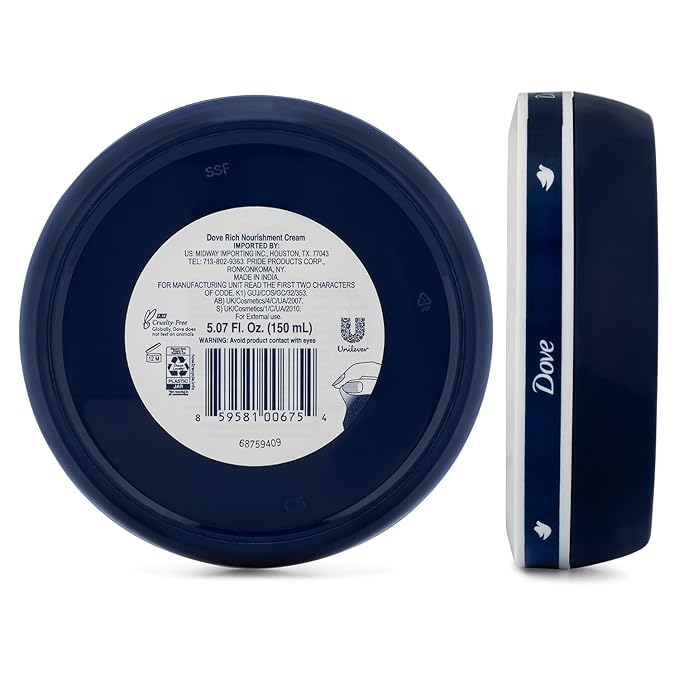 Dove Body Love Rich Nourishment Cream, Face, Hand & Body Lotion for Extremely Dry Skin, Fast-Absorbing 72-Hour Moisturizing Cream with Ceramide Serum, 5.07 Fl Oz (Pack of 6)