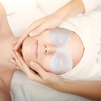 100 Sheets Disposable Non Woven Eye Mask, Cotton Eye Mask Paper, Eye Covers for Facials, Eye Masks for Skincare, Moisture Retention, Spa, Wrap