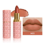 evpct 1Pcs Nude Light Brown Lipstick, Silky Velvet Matte Lipstick Pack Sets for Women, Long Lasting Smudge Proof Lipstick Lip Stain Makeup Kit matte lipstick 24 hours original N03
