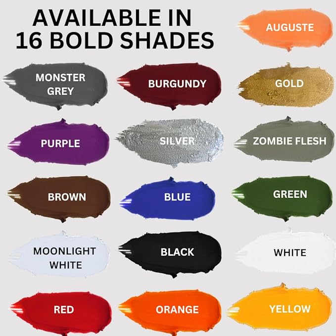 Mehron Makeup Color Cups | Stage, Foundation, Face Paint, Body Paint, Halloween Makeup | Greasepaint .5 oz (14 g) (Black)