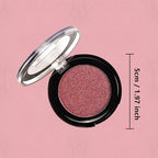 Monochrome Powder Eyeshadow Palette Makeup,Wine Red Natural Neutral Single Shimmer Eye Shadow for Older Women,Buildable Sparkly Eye Finish,Long Lasting Naturing-Looking