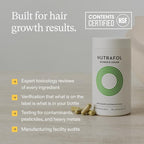 Nutrafol Women's Hair Growth Supplements, For Women 18-44 Years Old, Clinically Tested for Visibly Thicker, Stronger Hair, 100% Vegan Ingredients, Dermatologist Recommended - 1 Month Supply
