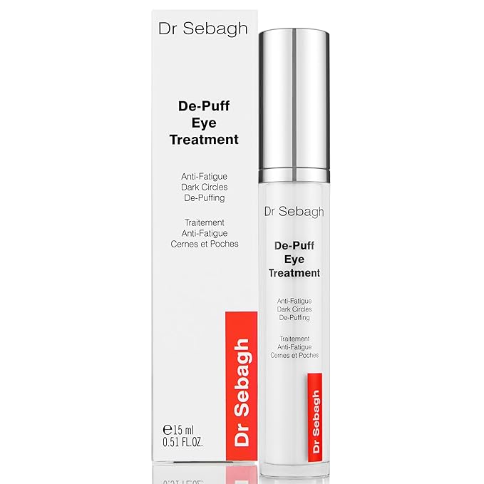 Dr Sebagh De-Puff Eye Cream (0.51 fl oz) - Award-Winning Eyecream for Dark Circles & Puffiness - Under Eye Moisturizer & Under Eye Plumper - Anti-Fatigue Hollow Eyes Treatment for All Skin Types